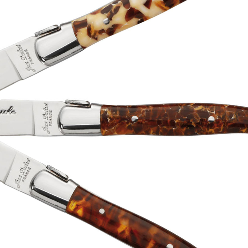 Laguiole Jean Dubost DeLuxe Table knives set of 6 Faux Tortoiseshell