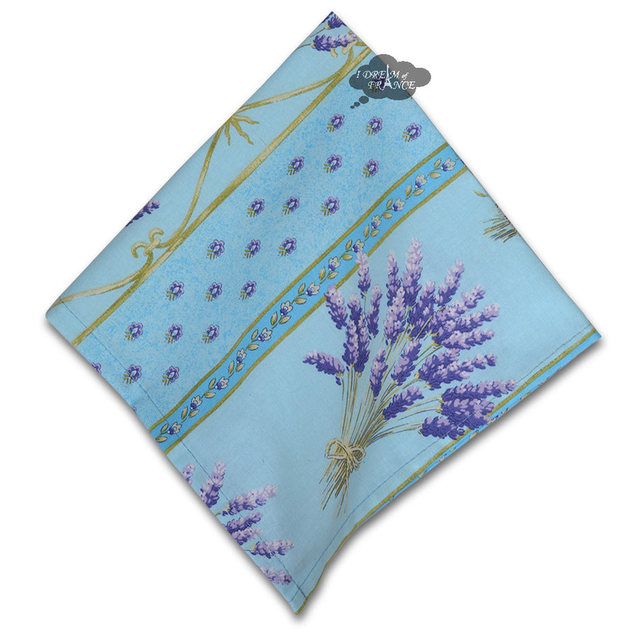 Lavender Blue Full Pattern Provence Cotton Napkin by Le Cluny