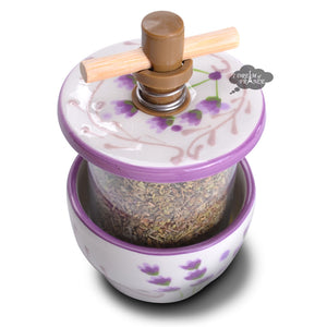 Lavender Ceramic Mill with Herbes de Provence by Bagno