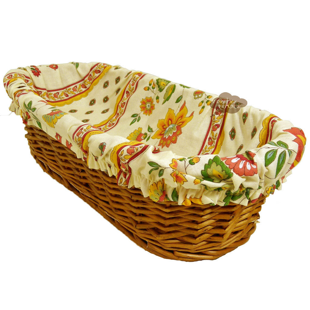 French Bread Baskets with Provence Fabric I Dream of France
