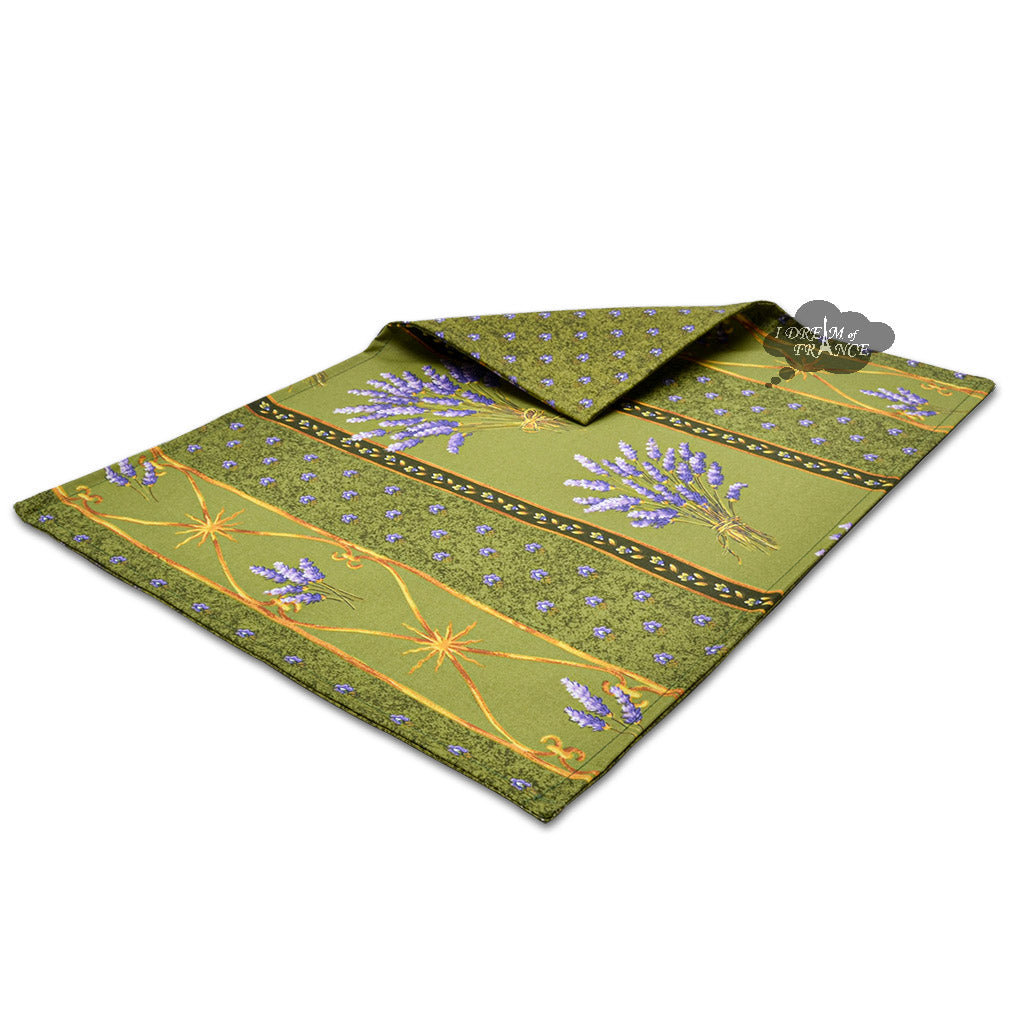 Lavender Green Coated Reversible Placemat by Le Cluny