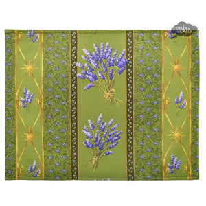 Lavender Green Coated Reversible Placemat by Le Cluny