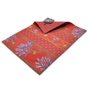Lavender Red Coated Reversible Placemat by Le Cluny