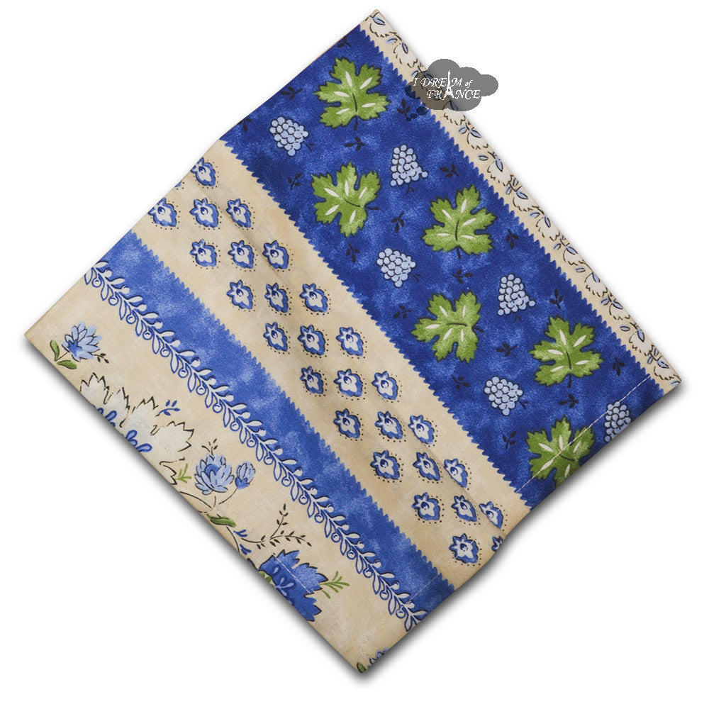 Monaco Beige Full Pattern Provence Cotton Napkin by Le Cluny