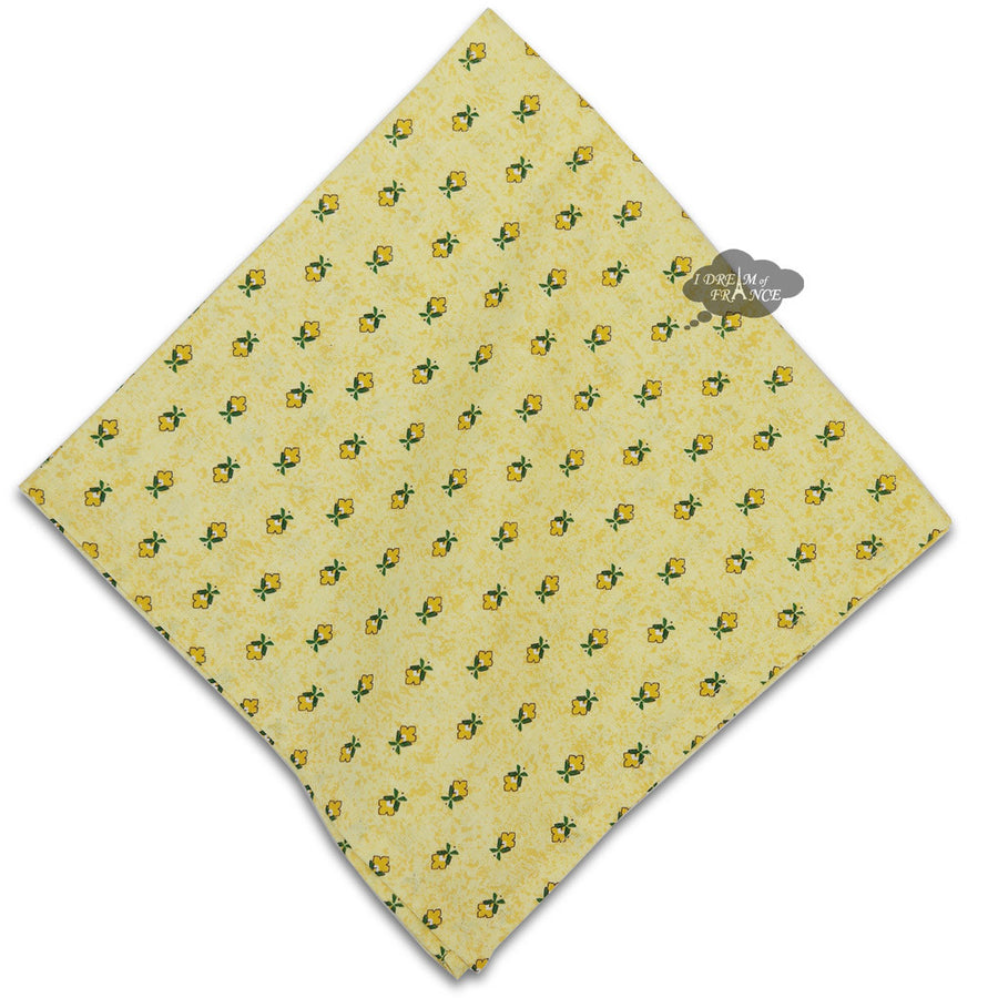 Sunflower Yellow Provence Cotton Napkin by Le Cluny