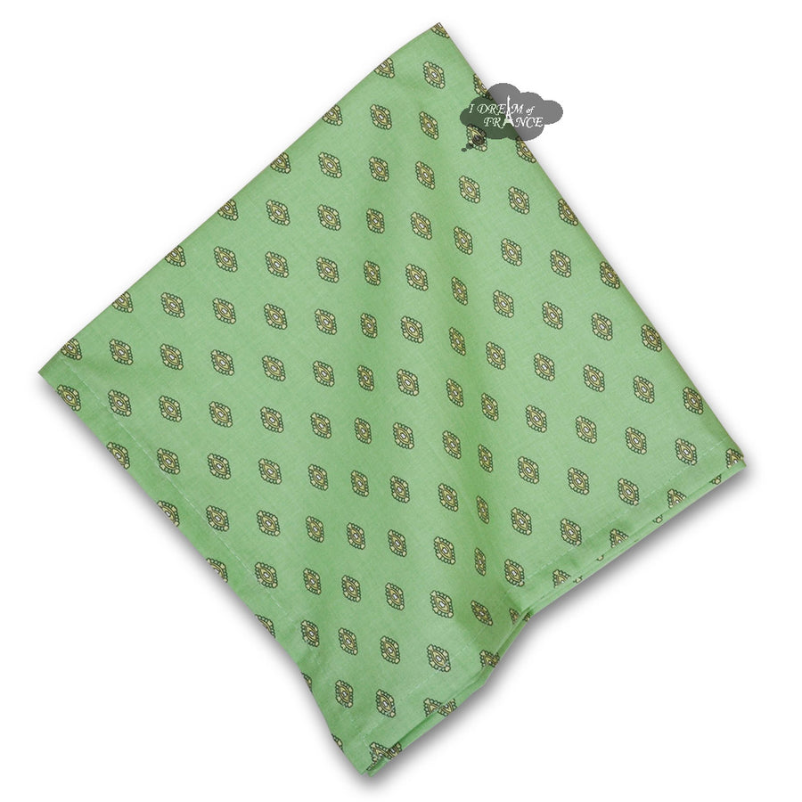 Lisa Pistachio French Country Cotton Napkin by Le Cluny