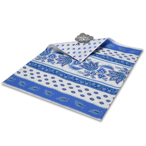 Lisa White Coated Cotton Reversible Placemat by Le Cluny