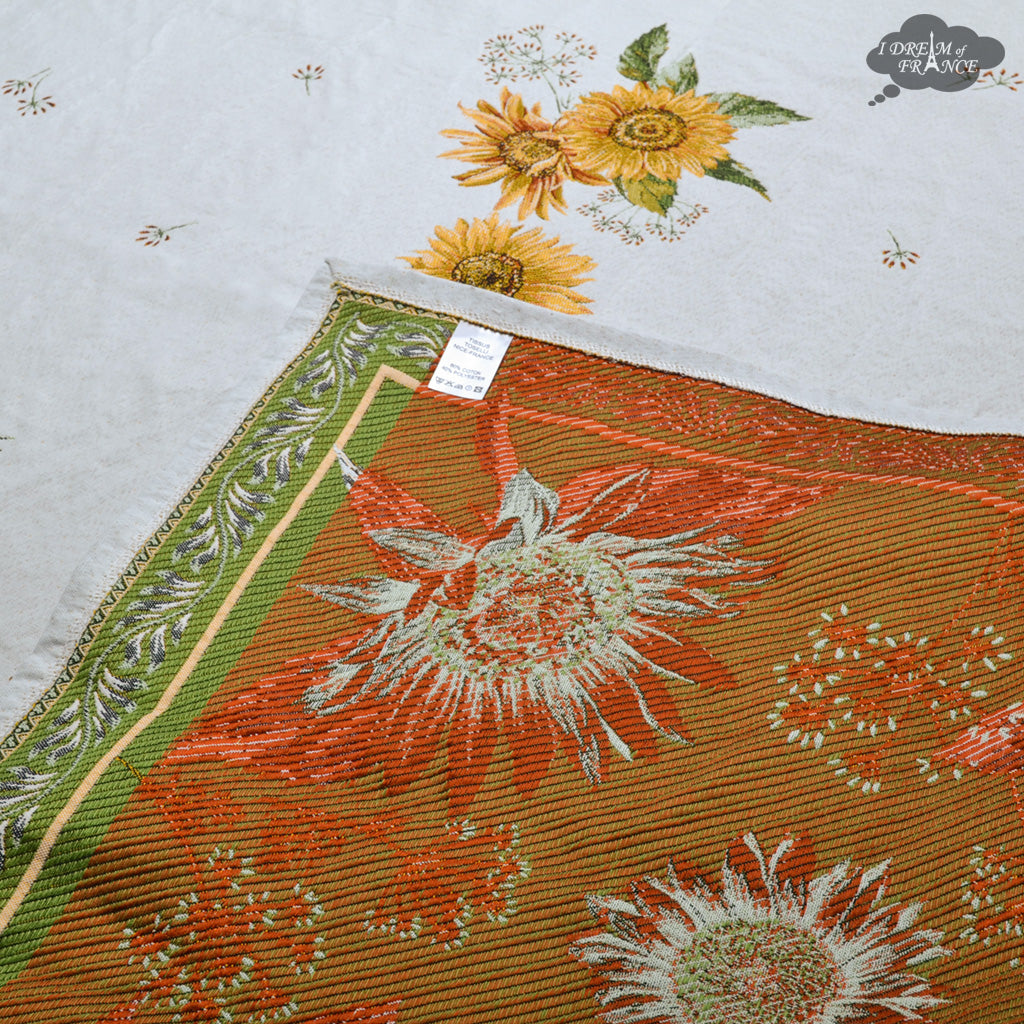 56" Square Sunflower French Tapestry Tablecloth by L'Ensoleillade
