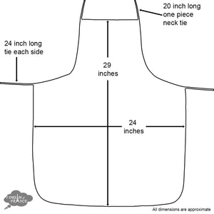 Tissus Toselli Apron Dimensions