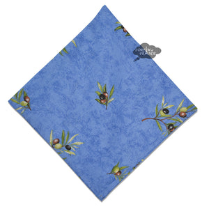 Clos des oliviers Blue Provence All-Over Cotton Napkin by l'Ensoleillade