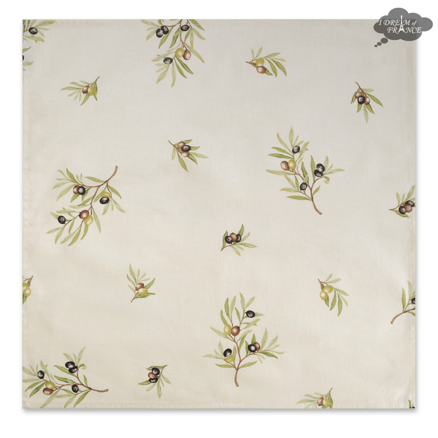 Clos des Oliviers Cream Provence All-Over Cotton Napkin by l'Ensoleillade
