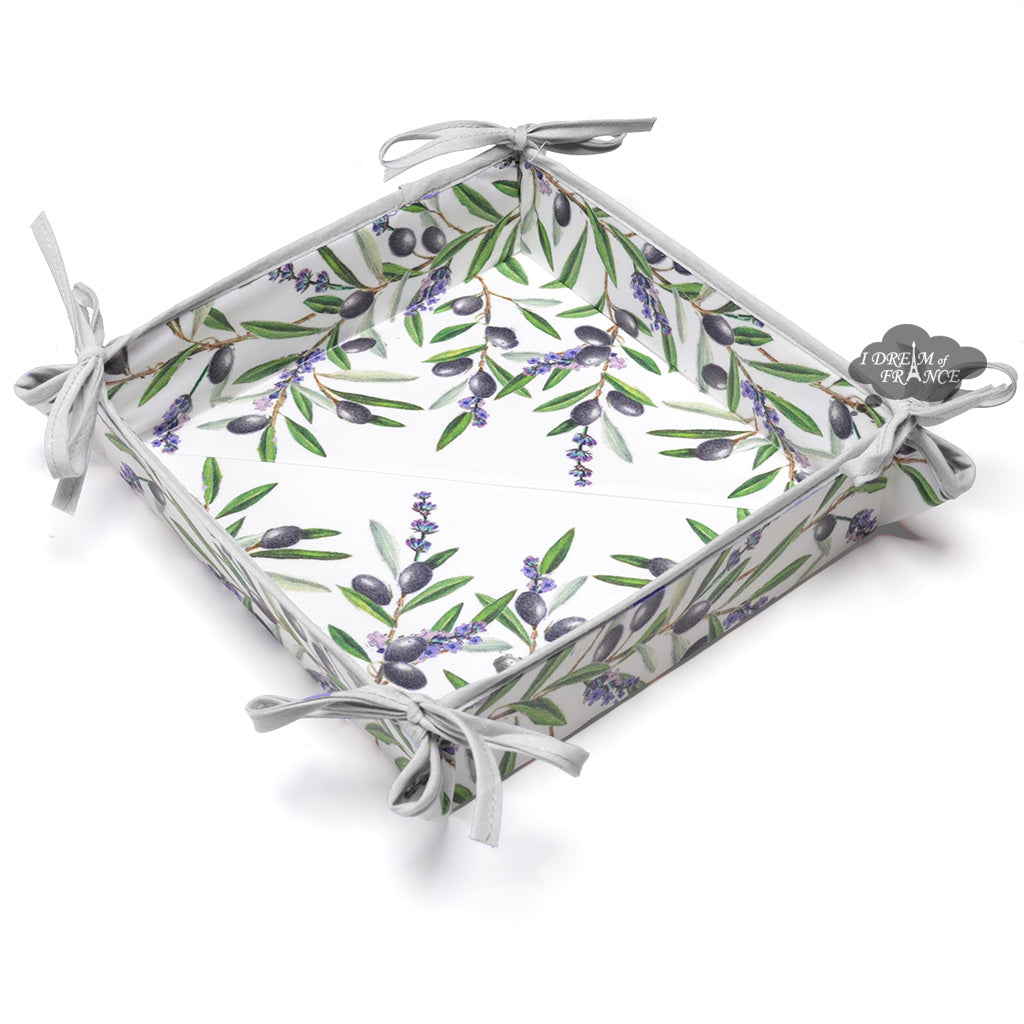 Lauris Coated Cotton French Bread Basket by Tissus Toselli