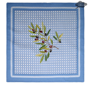 Nyons Blue Provence Cotton Napkin by Tissus Toselli