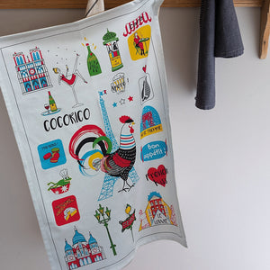 Emojis 😃 French Cotton Tea Towel by Winkler Torchons et Bouchons
