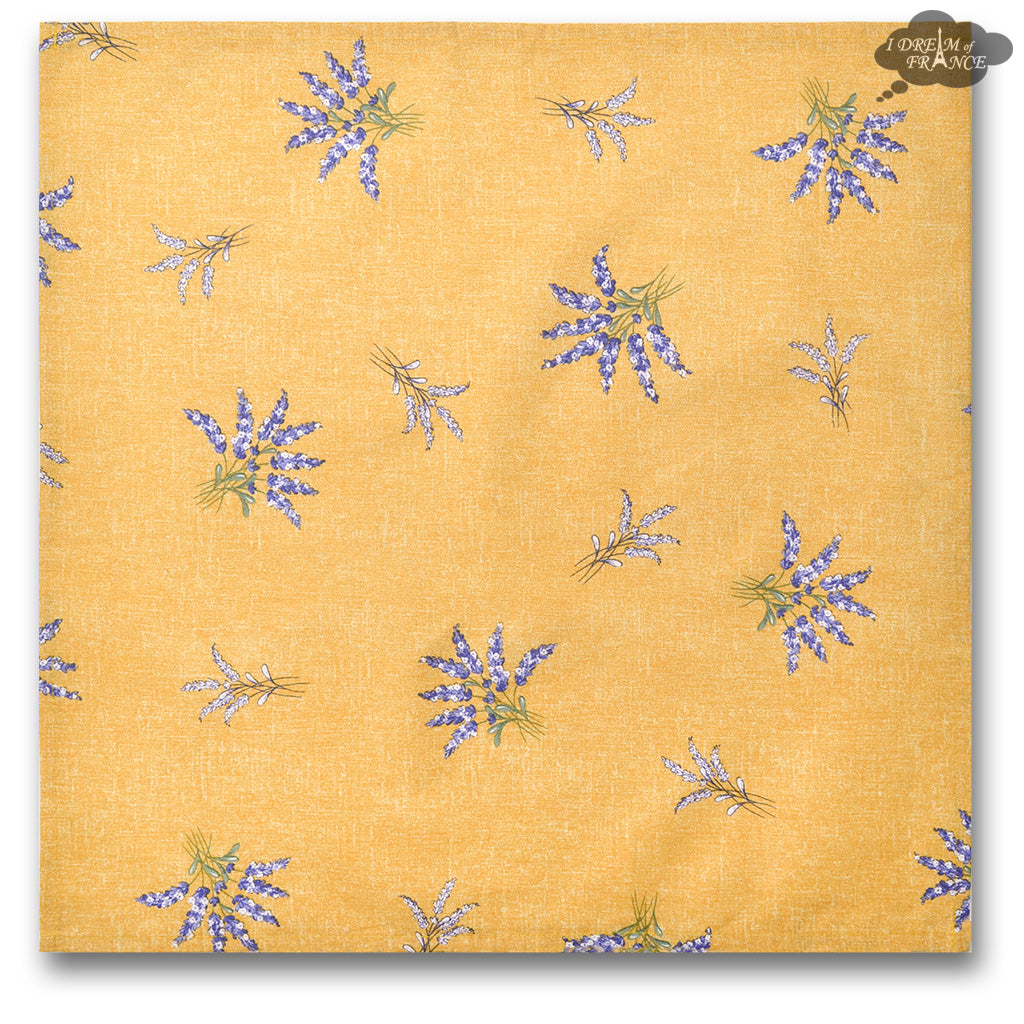 Valensole Yellow Provence All-Over Cotton Napkin by l'Ensoleillade