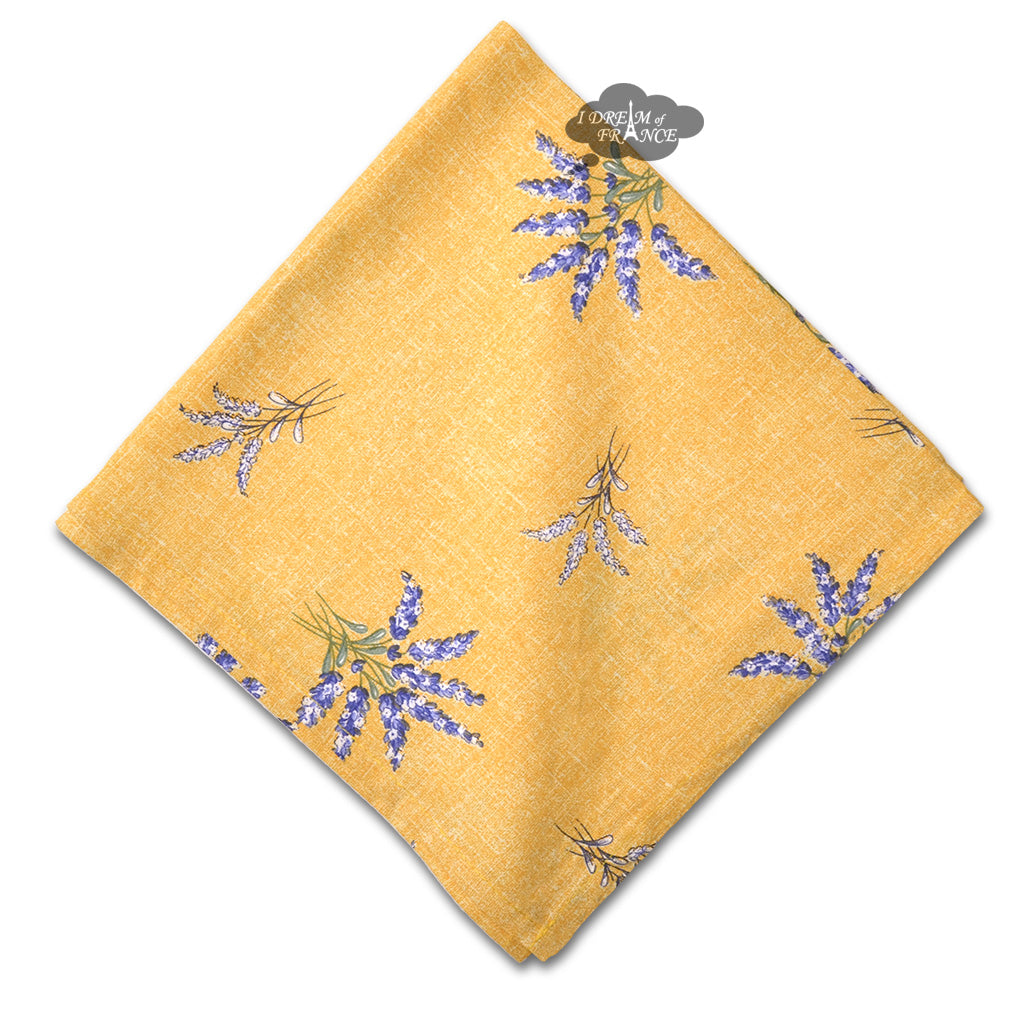 Valensole Yellow Provence All-Over Cotton Napkin by l'Ensoleillade